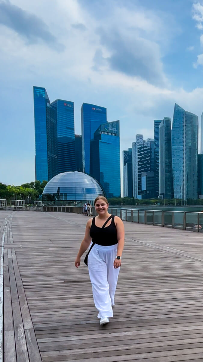 Adi in downtown Singapore