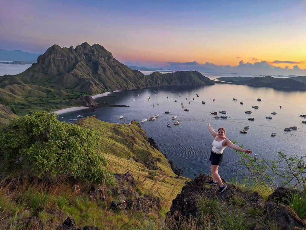 Unbelievable sunrise over Padar Island in Komodo National Park