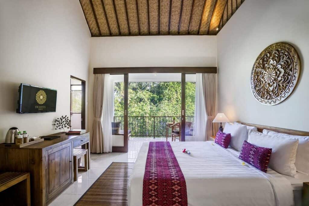 View of room interior at Swahita Ubud.